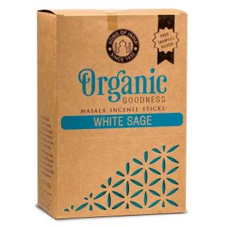 Song of India Vonné tyčinky Organic Masala White Sage (Bílá šalvěj), 15 g.