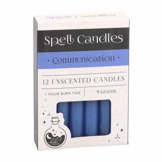 Spirit of Equinox Magic Spell Candles Magické svíčky Communication Komunikace a důvěra (Modrá), 12 ks x 9 g.