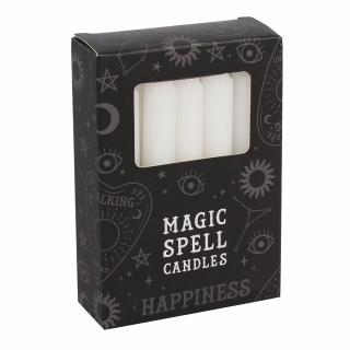 Spirit of Equinox Magic Spell Candles Magické svíčky Happiness (Bílá), 12 ks x 8 g.