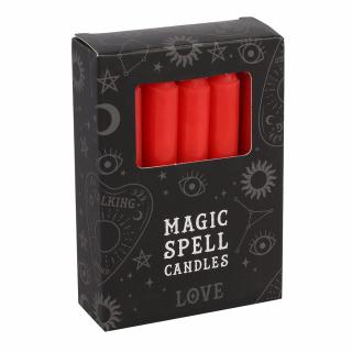 Spirit of Equinox Magic Spell Candles Magické svíčky Love (Červená), 12 ks x 8 g.