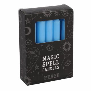 Spirit of Equinox Magic Spell Candles Magické svíčky Peace (Bledě modrá), 12 ks x 8 g.