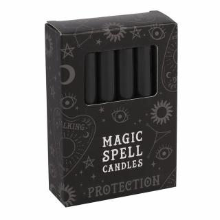 Spirit of Equinox Magic Spell Candles Magické svíčky Protection (Černá), 12 ks x 8 g.