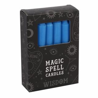 Spirit of Equinox Magic Spell Candles Magické svíčky Wisdom (Tmavě modrá), 12 ks x 8 g.