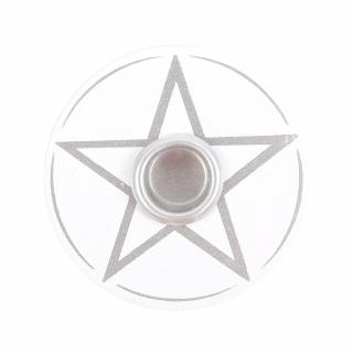 Spirit of Equinox Magic Spell Candles Svícen pro magické svíčky (bílý), 5,2 x 1,7 cm