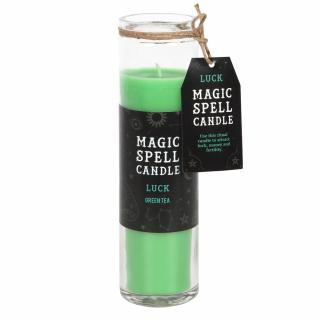 Spirit of Equinox Magická vonná svíčka Magic Spell Candle Luck (Zelená)