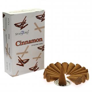 Stamford Vonné kužely Premium Cinnamon (skořice), 15 ks
