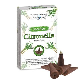 Stamford Vonné kužely Tekoucí dým Citronella (Citronela), 12 ks