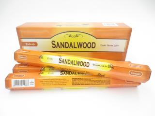 TULASI Vonné tyčinky Sandalwood (Santalové dřevo), 20 ks