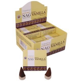 Vijayshree Vonné kužely Golden Nag Vanilla (Vanilka), 10 ks