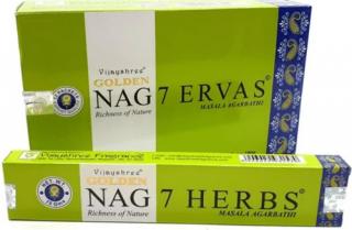 Vijayshree Vonné Tyčinky Golden Nag 7 Herbs, 15 g