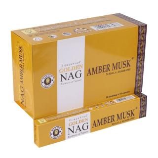 Vijayshree Vonné Tyčinky Golden Nag Amber Musk, 15 g