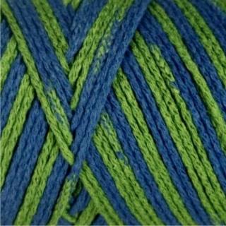 Macrame Cotton Jazzy 1217 modrá, zelená
