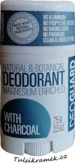 DEOGUARD Tuhý přírodní deodorant neparfémovaný - s černým uhlím