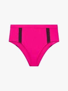Calvin Klein dámský spodní díl plavek Royal Pink Plus Size - bikiny Velikost: 2XL