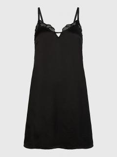 Dámská noční košilka Tommy Hilfiger Shell Lace, černá Velikost: L