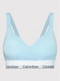 Dámská podprsenka Calvin Klein push-up - bralette, modrá Velikost: XL