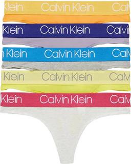 Dámská tanga bavlněná Calvin Klein - 5Pack, vícebarevné Velikost: L