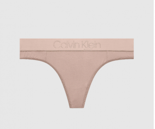 Dámská tanga Calvin Klein Tonal logo tělová Velikost: L
