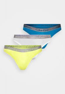 Dámská tanga radiant Calvin Klein - 3Pack, vícebarevné Velikost: L