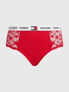 Dámské bikiny Tommy Hilfiger Plus Size - vysoký pas, červená Velikost: 1XL