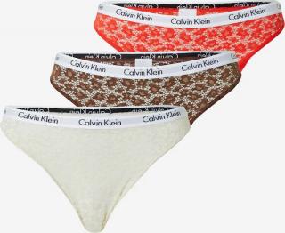 Dámské brazilky Calvin Klein krajkové - 3Pack Velikost: L
