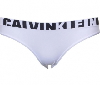 Dámské kalhotky Calvin Klein Seamless Logo bílé Velikost: S