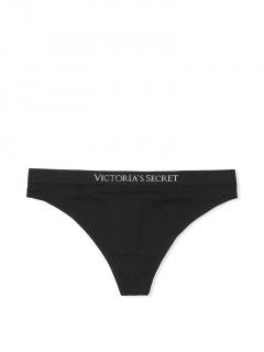 Dámské kalhotky Victoria’s Secret,  tanga černá Velikost: S