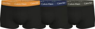 Pánské boxerky Calvin Klein LOW RISE TRUNKS 3Pack, černá Velikost: XL