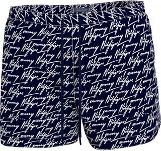 Pánské plavky Tommy Hilfiger Plus Size print  - modrá Velikost: 5XL