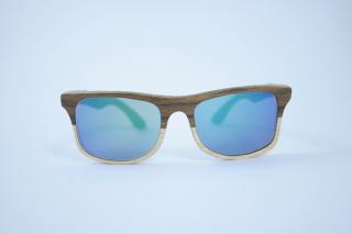 Dřevěné brýle Montauk Barva dýhy: Kořenice, Barva fóiler: Světle černá polarizační