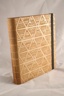Dřevěný zápisník - Vlastní motiv Velikost: A4