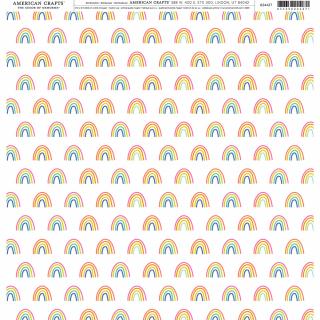 Scrapbook papír - AMERICAN CRAFTS / Rainbow