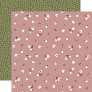 Scrapbook papír - DREAM BIG LITTLE GIRL / Flower Daydreams