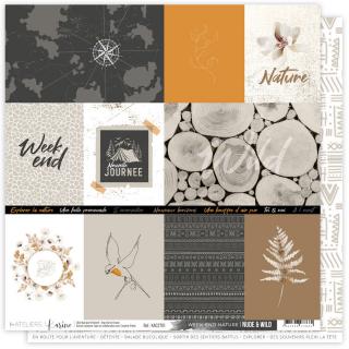 Scrapbook papír - NUDE AND WILD / #01