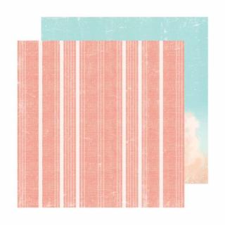 Scrapbook papír - SET SAIL / Canvas Stripes