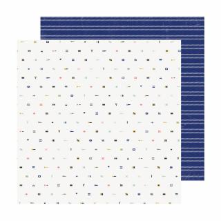 Scrapbook papír - SET SAIL / Tiny Flags