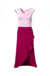 Sukně a top Bella Barva: Červená, Velikost: 44 a větší vel.