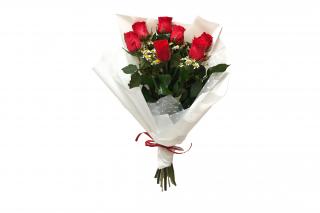 Kytice Vivien - růže s heřmánkem Velikost: L