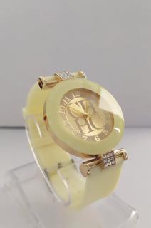 Dámské elegantní hodinky s krystaly - 4 BARVY Barva: Vanilková