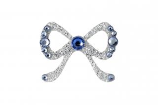 Dámské šperky na tělo stříbrná Mašlička - 6 barev Barva: Modrý