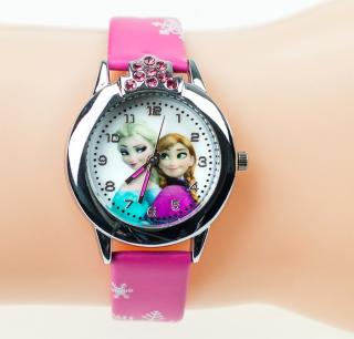 Dětské hodinky Anna a Elsa Frozen - 2 barvy Barva: Růžové kamínky