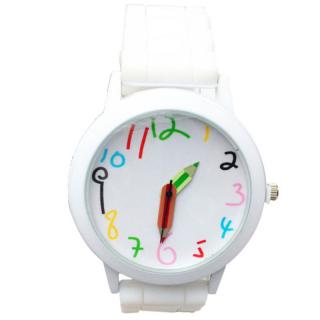 Dětské hodinky Pastelky - 6 barev Barva: Bílé