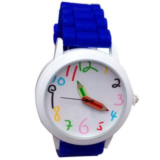 Dětské hodinky Pastelky - 6 barev Barva: Modré