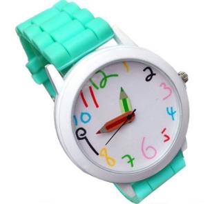 Dětské hodinky Pastelky - 6 barev Barva: Tyrkysové