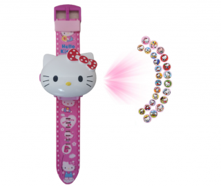Dětské hodinky s projektorem Hello Kitty