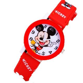Dětské hodinky Veselý Mickey mouse - 2 barvy Barva: Červený