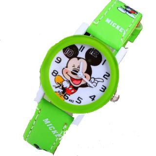 Dětské hodinky Veselý Mickey mouse - 2 barvy Barva: Zelený