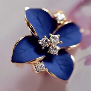 Náušnice Modrý květ