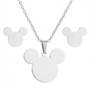 Sada Mickey mouse - 2 barvy Barva: Stříbrné