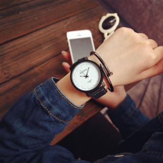Semišové hodinky unisex - 2 barvy Barva: černo - bílé